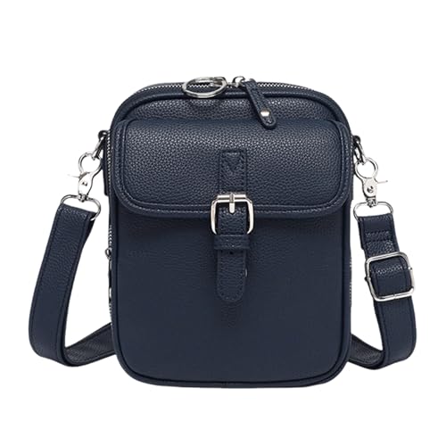 New Urvashi Crossbody Leather Bag Anti Theft RFID Built-in Wallet 10 Card Slots Large Capacity Vintage Shoulder Bags