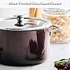 Merten & Storck European Crafted Steel Core Enameled Cookware, 6.3QT Stock Pot with Lid, Induction, PFAS & PTFE Free, Dishwasher Safe, Oven & Broiler Safe, Merlot Red #1