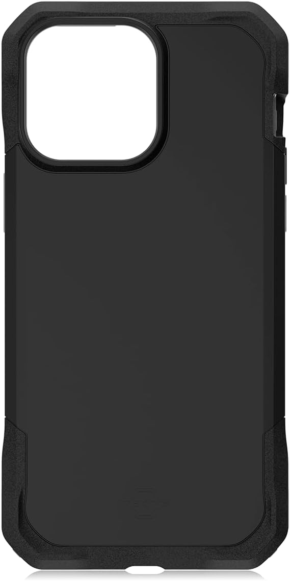 ITSKINS Armor R // Solid - Ultra Lightweight Hybrid Designed for iPhone 15 Case, Non-Slip Protective Rugged Military Shockproof Cover, Slim Phone Case - Black