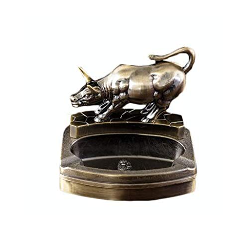 AILI Creativo Ceniceros Se Puede encender Cigarrillos Cenicero Retro portátil Bandeja de Ceniza Gama Alta Sala de Tendencia Oficina Ceniceros Portátiles