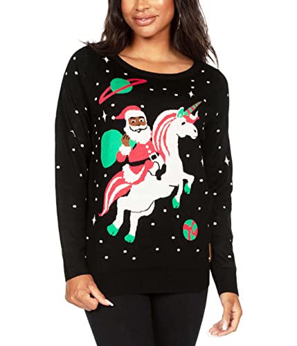 Tipsy Elves Women's Santa Unicorn Ugly Christmas Sweater Size Small