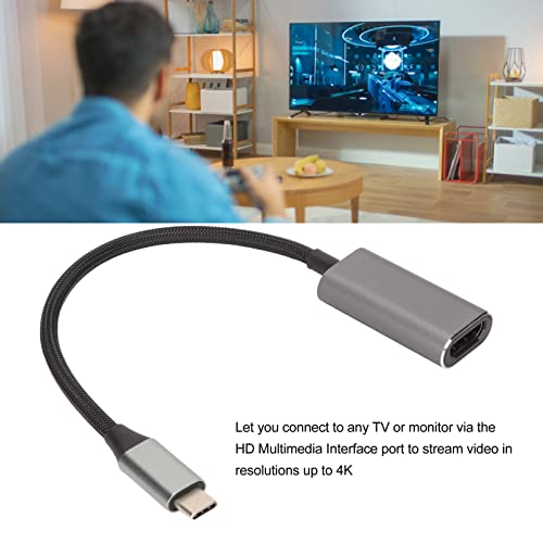 Tipo C para adaptador de interface multimídia hd, 4 k 60 hz adaptador usb c para 4 k para tv, monito
