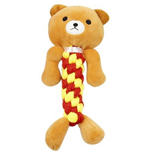Woo Woo Pets Cute Animal Shape Plush Soft Toy Sound Pet Toy Dental Chewy Toys for Pet Dog/Cat Giraff - //coolthings.us