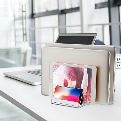 Soporte vertical ajustable para laptop 3 ranuras miniatura 6