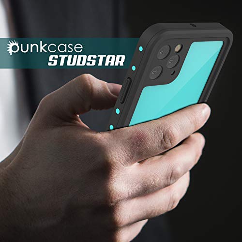 Punkcase Iphone 11 Pro Max Waterproof Case [Studstar Series] [Slim Fit] [Ip68 Certified] [Shockproof][Dirtproof][Snowproof] 360 Full Body Armor Cover Compatible With Apple Iphone 11 Pro Max [Teal] #TOP5