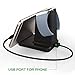 Moutik Fitbit Ionic Charging Stand: 2 in 1 Fitbit Ionic Charger Station & Phone Charging Station for Fitbit Ionic 3.3ft USB Charging Cable, Phone Charger Stand for iPhone, Samsung, LG, All Smartphone