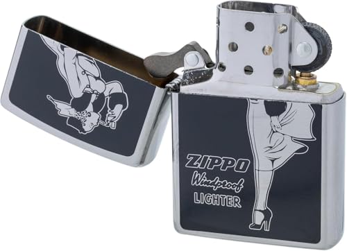 Encendedor Zippo Negro Latón Base Regular miniatura 3
