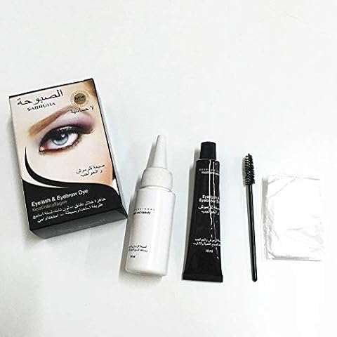 Eyebrow Cream Eyelash Eyebrow Dye Tint Gel Eye Brow Mascara Cream Brush Kit Waterproof Eyes Cosmetic Eyebrow Dye Cream (BLACK) Cover