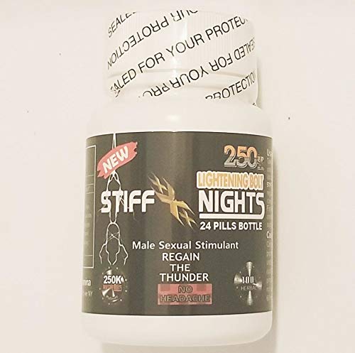 #1 Best Seller Lightning Bolt Stiff XXX Night 250k 24ct All Natural Male Sexual Supplement