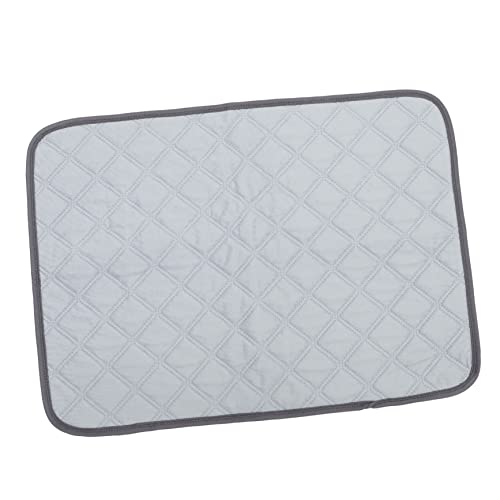 Hemobllo Alfombrilla de para Hámster y Conejo Revestimiento Reutilizable de Jaula Antideslizante y Lavable para Cobayas y Pequeñas Mascotas Color Gris