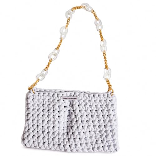 BOLSA DE CROCHÊ PENELOPE MAGNIFICA (BRANCO)