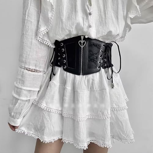 Fashionable Wide Belt Elastic Waistband Curve-Enhancing Belt Suitable for Outerwear, Coats, Windbreakers and Skirts4