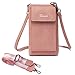 TSNSOEEO Small CrossBody Cell Phone Purse Wallet, Mini Shoulder Bags for Women Wide Straps