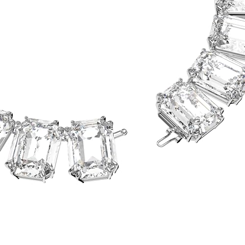 Swarovski Millenia Necklace & Earrings Collection, Clear Octagon Cut Crystal, Rhodium Finish (Extender Sold Separately)3