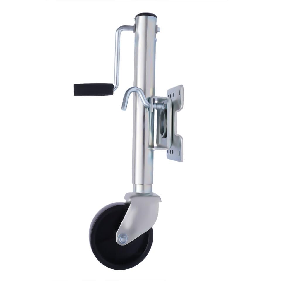 Rueda de apoyo para remolque, remolque, Jack, ruedas de apoyo, remolque, rueda de jockey, rueda de maniobra automática resistente, para remolques, accesorios de remolque, ruedas de apoyo, 1200 LB (200