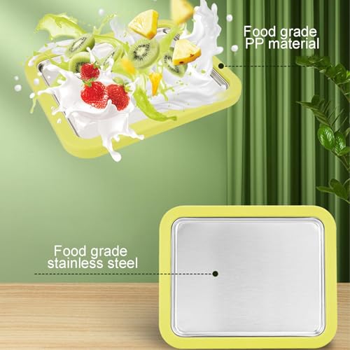 Eiscreme-Rollmaschine, Instant-Edelstahl-Eisrollmaschine mit 2 Schabern, Eismaschine Tablett, Lebensmittelqualität, Soft-Serve-Eismaschine, Eiscreme für Cafés, Dessertläden – Bild 7
