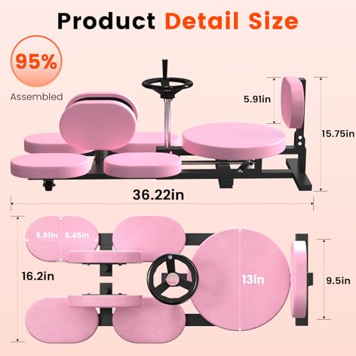 Image of Leg Stretcher, 220LBS Split Machine for Fexibility & Splits Training, 0-200 Adjustable Stretching Equipment for Home Gym, Heavy Duty Steel Frame Leg Stretching Training Machine