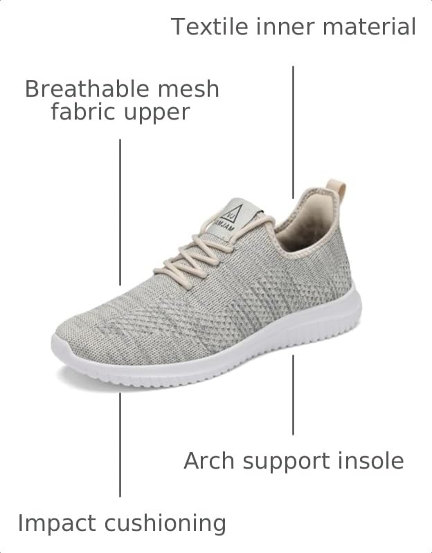 Image of VAMJAM Men's Running Shoes Ultra Lightweight Breathable Walking Shoes Non Slip Athletic Fashion Sneakers Mesh Workout Casual Sports Shoes