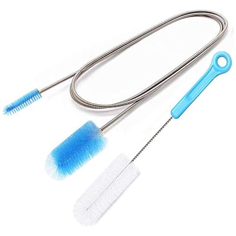 CPAP Tube Cleaning Brush - Flexible Stainless (6 Feet) Plus Handy Brush (10 Inches) fits Standard 22mm Diameter Tubing Cover