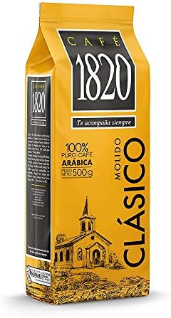 Café 1820 Premium Ground Coffee Classic Costa Rican Arabica Dark Toast High Altitude Coffee With Aroma & Fruity Notes 18 oz