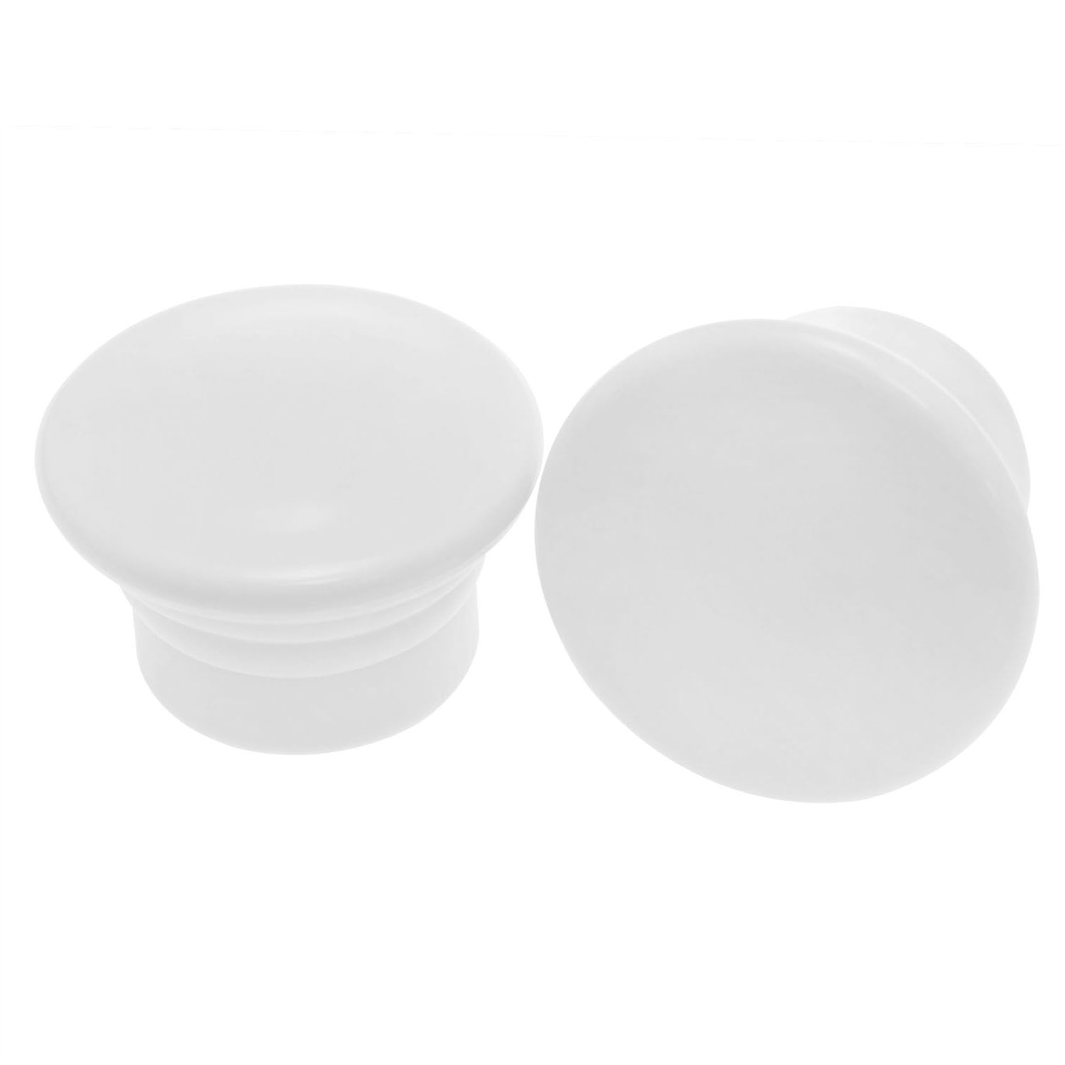 Xhziy Curtain Rod End Cap Plastic Curtain Pole End Plug Caps Curtain Rod Plug Roman Rod Cap Finial Curtain Rod End Cap Internal Diameter 1.1 