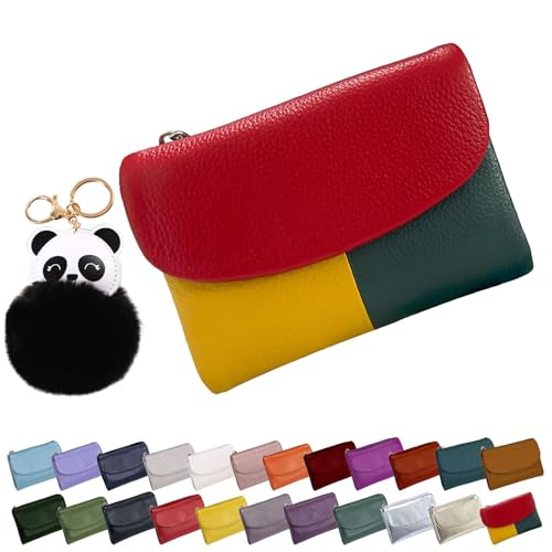 Joyfullygo Wallet - Unisex Pebble Leather Wallet With RFID Anti-Theft Protection Waterproof and Credit Card Holder (Red-01,Free size)