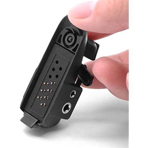 SUNDELY® Audio Earpiece Headset Adaptor Connecter Block for Motorola Radio GP328 HT1250 MTX950 PRO7150 PTX780 Multi-pin to 2-pin Cover