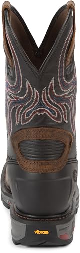 Image of Justin Tanker 11 inch Steel Toe Work Boot for Men, EH & ASTM F2413 Rated, Oil & Slip-Resisting, Premium Full Grain Leather Upper