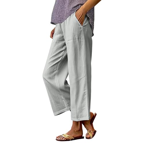 Pantalon lin décontracté confortable pour éliminer l'inconfort