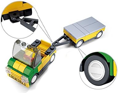 Close-up of the Sluban Cargo Truck's trailer hitch and wheel detail