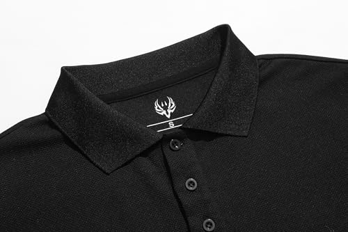 Men's Long Sleeve Polo Shirt Quick Dry Performance Tactical Shirts Daily Casual Stylish Collared Shirts for Men4