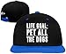 Produktbild Life Goal Pet All The Dogs Hip Hop Snapback Baseball Hat Adjustable Men Blue HJASKJDSNAHIWQASD 14070