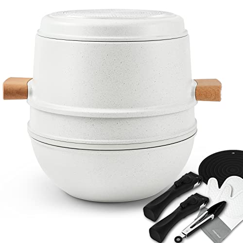 Stackable-Cookware-Set-Nonstick-100-PFOA-Free-Induction-Pots-and-Pans-Set-Space-Saving-with-Cooking-Utensils-13-Piece--White