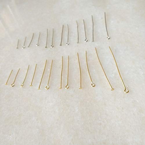 200pcs/lot 30 60mm Plated Copper Stud/eye Pin For Chandelier Crystal Ball Pendants Lighting Accessories - (Color: Chrome Eype Pin/Size: 60)