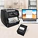 NUCOUN VC-3 Money Counter Machine Mixed Denomination, Value Counting, CIS/UV/IR/MG/MT Counterfeit Detection, USD/Euro/CAD/MXN, Printer Enabled Bill Cash Counter for Business