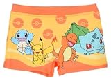 Fashion UK Pokemon Badehose Badeboxer (DE/NL/SE/PL, Numerisch, 128, Regular, orange)