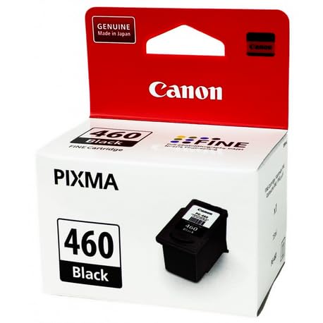 CanonPG-460 Black Genuine Ink Cartridge, Prints Up to 180 A4 Pages
