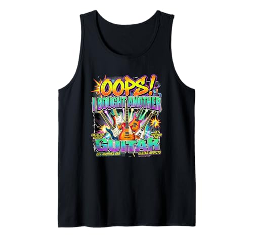 ¡Vaya! Compré Otra Guitarra Guitarrista Divertido Guitarrista Guitarra Camiseta sin Mangas
