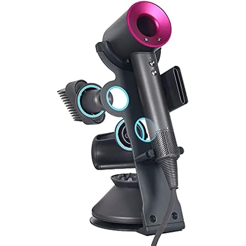 Hair Dryer Stand for Dyson Supersonic Hair Dryer, Blow Dryer Holder for Dyson Storage Diffuser & Styling Concentrator, Upgrade Hair Dryer Stand Rack for Bathroom/Hair Salon/Vanity Desktop Cover