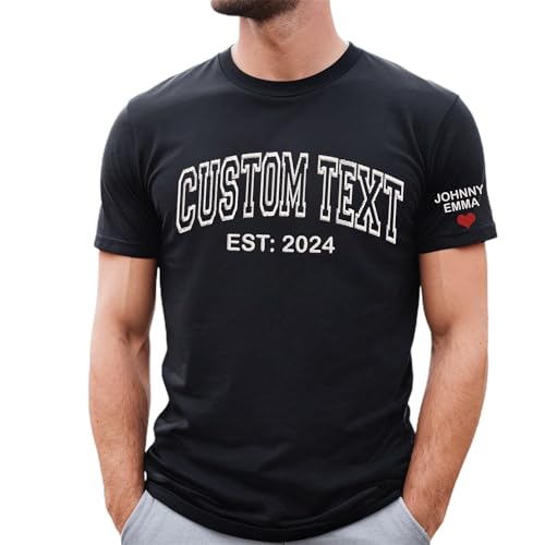 Love Signal Personalized Embroidered Dad Shirts - Custom Grandpa Gifts for Men, Papa Shirts with Kid's Name, Father Day Shirt