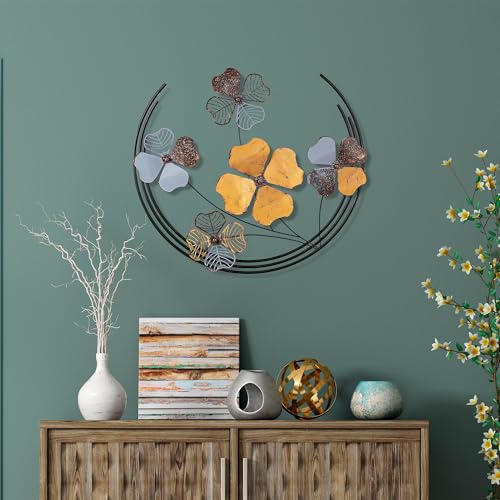 Accessoire mural décoratif en métal fait main 70x62 cm design unique