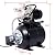 LANTRO JS 1.6HP Shallow Well Pump with Pressure Tank, 1000 GPH, Max Lift Height 157ft, Automatic Water Booster Jet Pump for Home, Garden, Lawn, Black