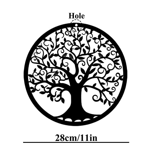 RESACO-Tree-of-Life-Wall-Art-Metal-Tree-Life-Wall-Decor-Family-Tree-Wall-Plaque-11-Inches-Tree-of-Life-Wall-Hanging-for-Bathroom-Kitchen-Living-Room-Bedroom-Indoor-OutdoorBlack RESACO Tree of Life Wall Art Metal Tree Life Wall Decor Family Tree Wall Plaque 11 Inches Tree of Life Wall Hanging for Bathroom Kitchen Living Room Bedroom Indoor OutdoorBlack