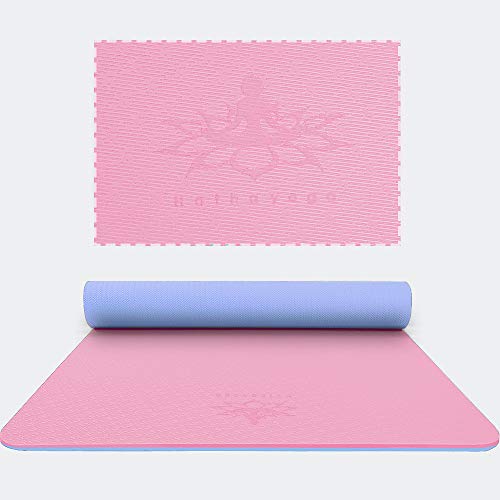 Hatha Yoga Extra Thick TPE Yoga Mat 72″x 32″ Thickness 1/2 Inch Eco