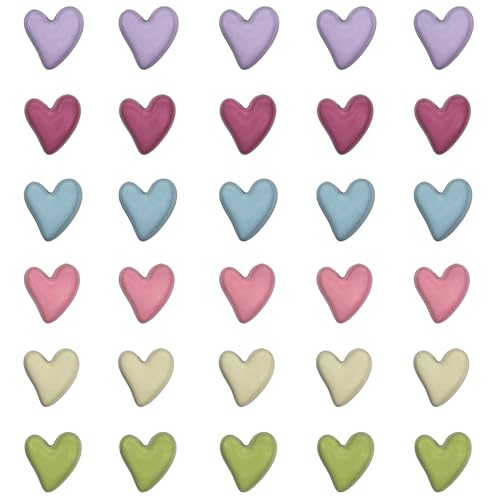 30 piezas imanes decorativos en forma de corazón miniatura 1