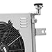 ENGINKUHLER 3 Row Radiator Compatible with 1999-2005 Jeep Grand Cherokee WJ WG 4.7L V8 Manual Aluminum Radiators with Cooling Fan