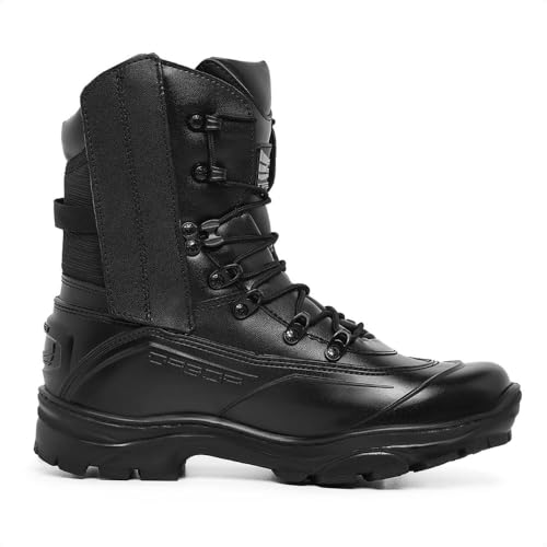 BOTA MILITAR ACERO COURO TIGER PRÓ (40, PRETO ZÍPER)