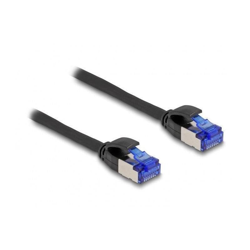 DeLOCK Câble réseau RJ45 Cat.6A S/FTP Slim 0,25 m noir marque