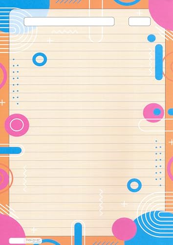 Image of Alvika - Pack of - 40 Design - 003 A4 Size 140 GSM One Side Ruled Multipurpose Designer Colored Art & Craft Sheets for Scrapbooking, Projects