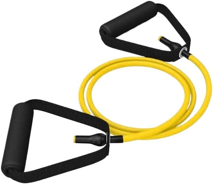 Bands with Handles Yoga Pull Rope Elastic Fitness Exercise Tube Band for Home Workouts Strength Training